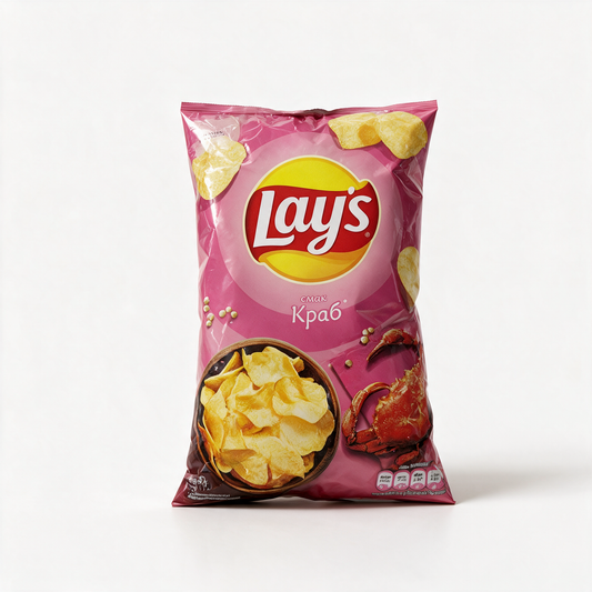 Lay's Kartoffelchips mit Krabbengeschmack 120 g – Packung
