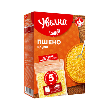 Uvelka Hirse im Kochbeutel – 5 × 80 g (400 g)