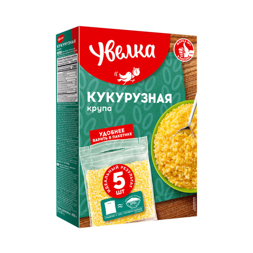 Uvelka Maisgrütze im Kochbeutel – 5 × 80 g (400 g)